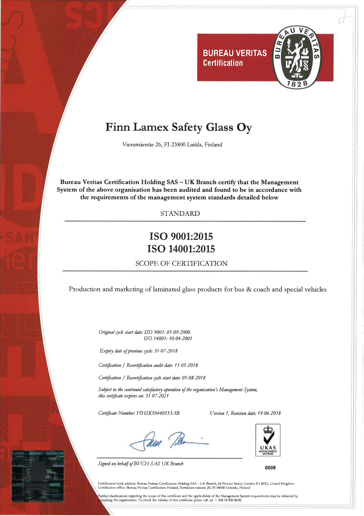 Finn Lamex Safety Glass Oy